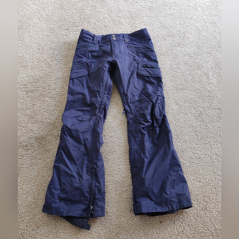Dark Blue Burton Women Snow Pants